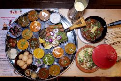 Patri Ramadan thali grand platter menu in Northfields.