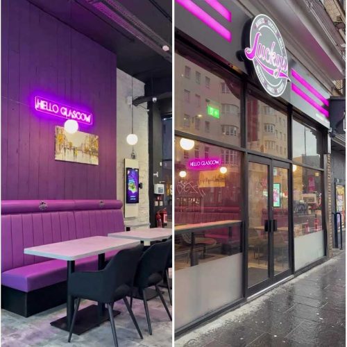 Lucky's Diner Halal Restaurant Burgers Glasgow Scotland