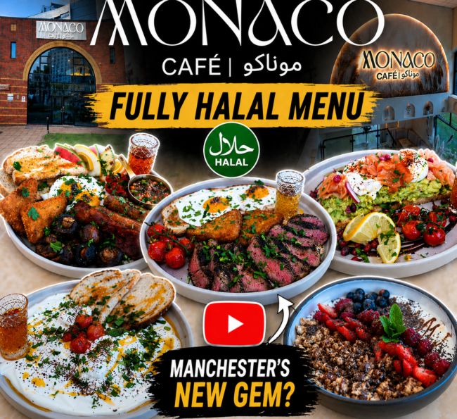 Monaco Cafe Halal Breakfast Brunch Manchester Salford