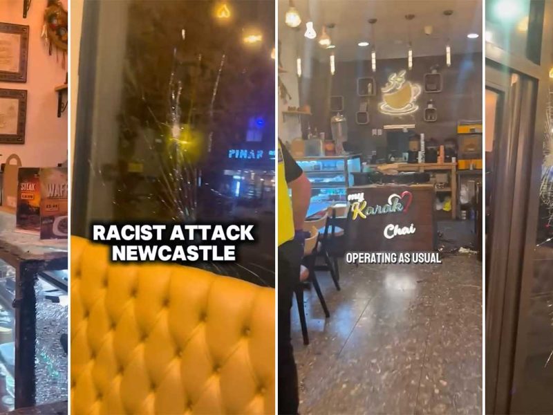 My Karak Chai Halal Cafe Newscastle racist vandalism