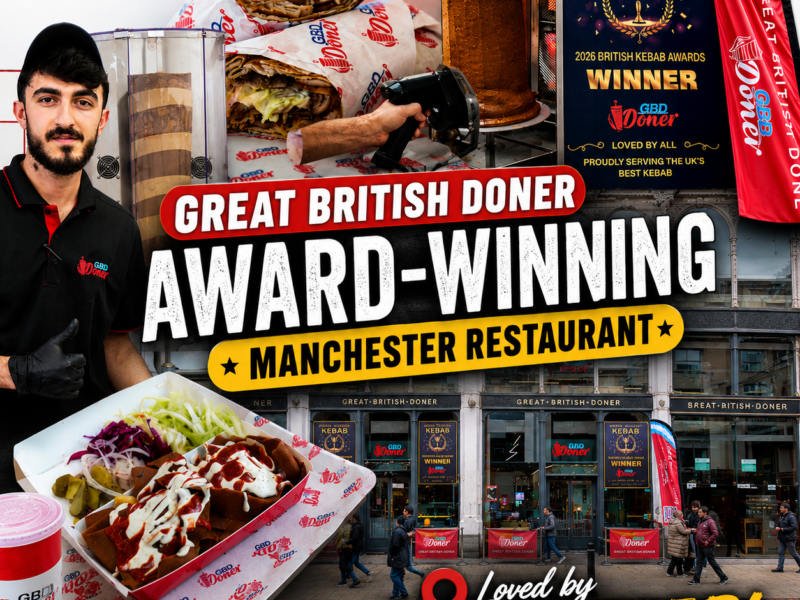 Great British Doner Halal Manchester award winning fast food