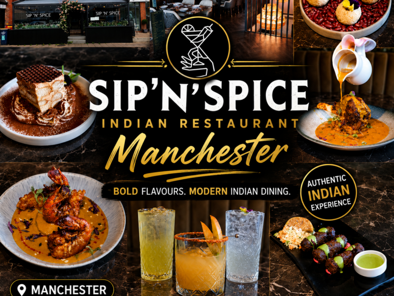 Sip 'n' Spice Wimslow Manchester Halal fine-dining Indian restaurant