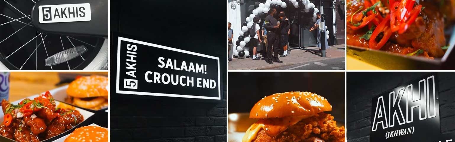 Five Akhi's Halal Burger Restaurant London Crouch End