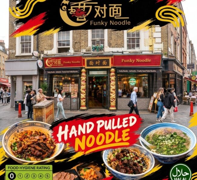 Funky Noodles Authentic Halal Chinese Noodles London Charing Cross