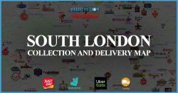 South London Halal London Delivery Takeaway Map