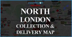 North London Halal London Delivery Takeaway Map