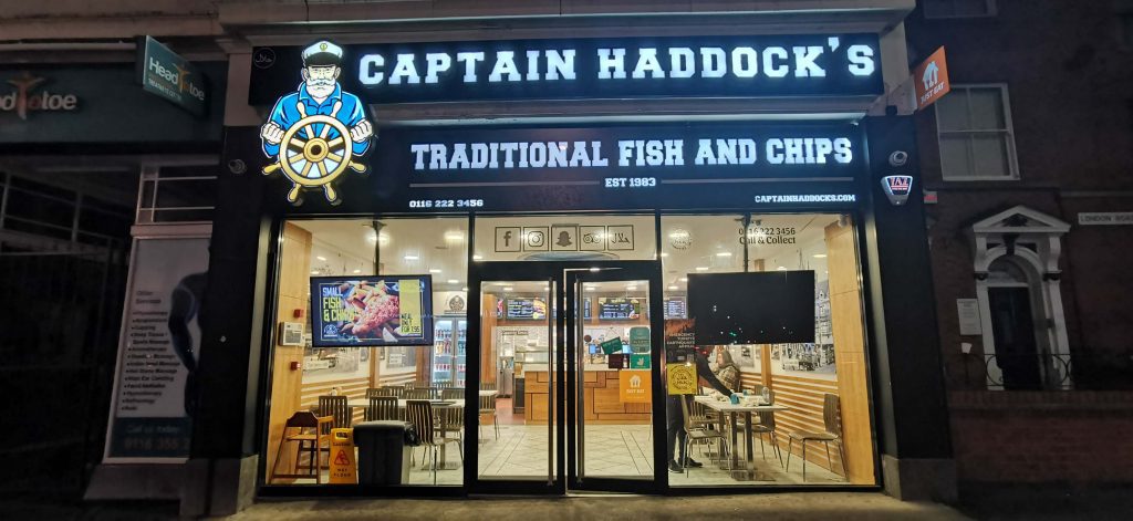 Captain Haddock Fish Chips Halal Restaurant Leicester London Road