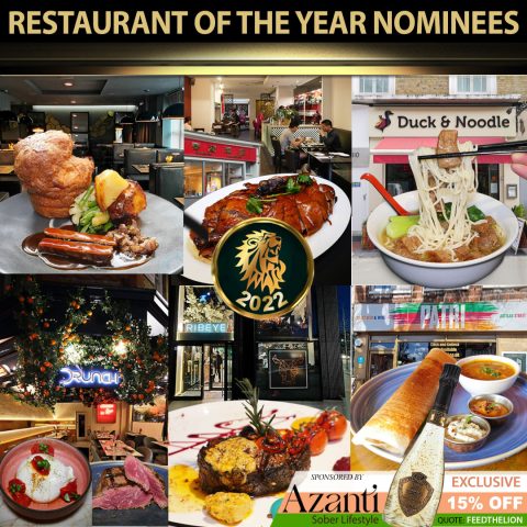 Restaurant of the year Feed the Lion Halal food awards Nominees