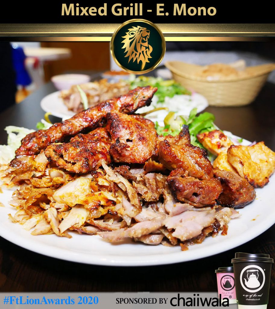 #FtLionAwards 2020 Grill of the Year shortlist Halal London restaurant
