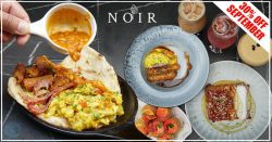 NOIR South Woodford Halal fine dining lunch menu restaurant