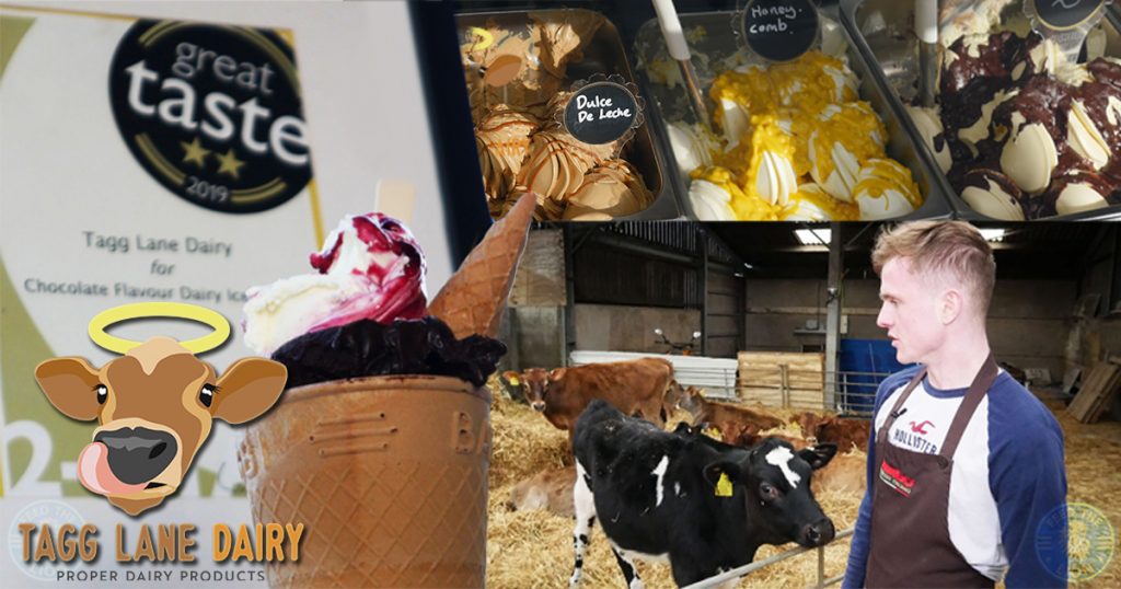 Tagg lane dairy Ice Cream Gelateria cafe Peak District Award Winning