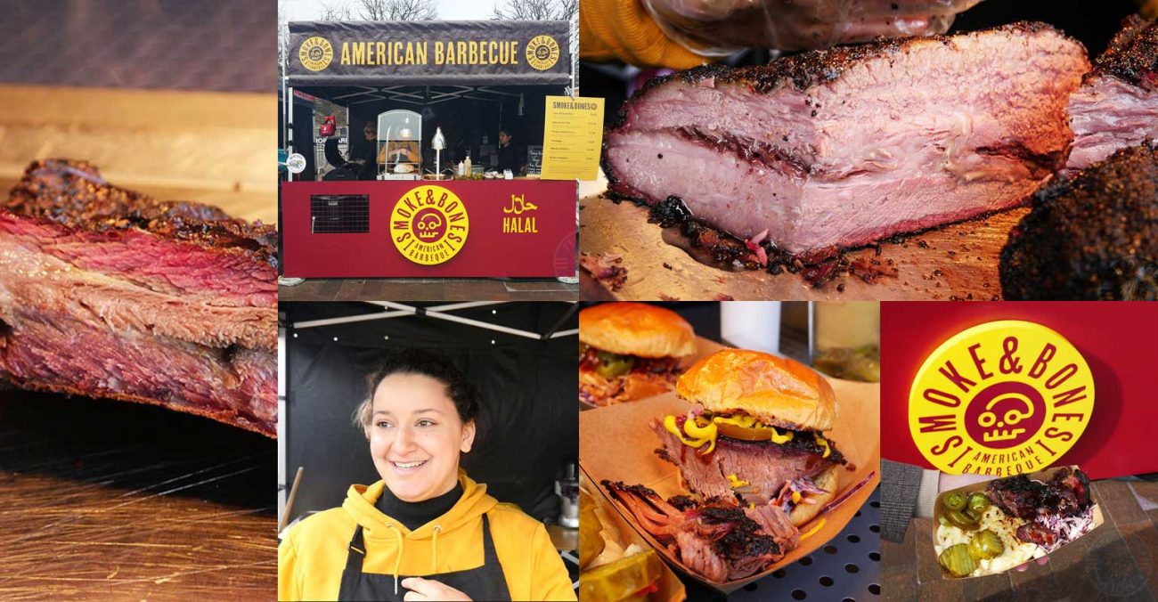 Smoke & Bones Halal Street Food Smoked Brisket Kerb London Feed the Lion