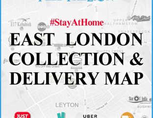 East London Collection & Delivery Map