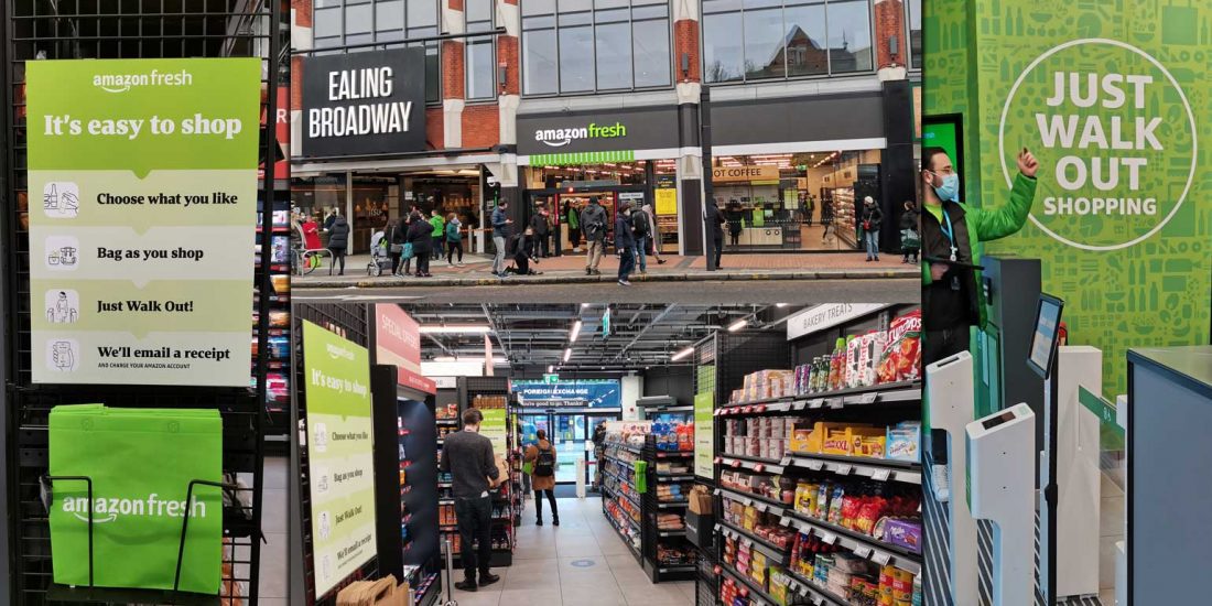 Amazon Fresh launch first UK store today in London Ealing Feed the Lion