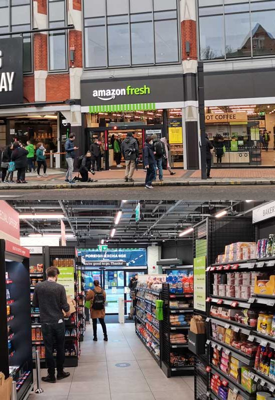 Amazon Fresh launch first UK store today in London Ealing Feed the Lion