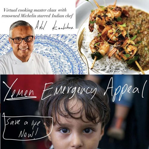Atul Kochhar Michelin Chef Islamic Relief Yemen Appeal