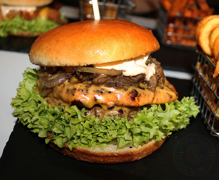 Bun & Slice Halal Manchester restaurant pizza burger Feed the Lion