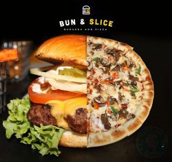 Bun & Slice Halal Manchester restaurant pizza burger