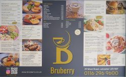 menu Bru Berry Leicester Halal Breakfast Brunch restaurant