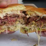 Bun and Sum pastrami smoked smash burgers Halal delivery takeaway in Bow London