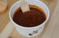 Bun and Sum pastrami smoked smash burgers Halal delivery takeaway in Bow London