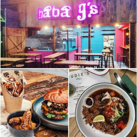 Baba G's Burgers Rudie's Jerk Shack Caribbean Halal Broadway Market Tooting London