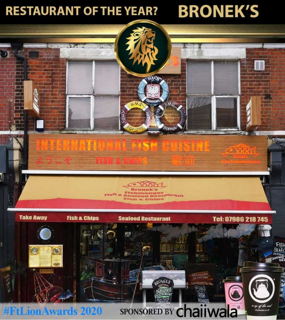 Bronek's #FtLionAwards 2020 Restaurant of the Year shortlist