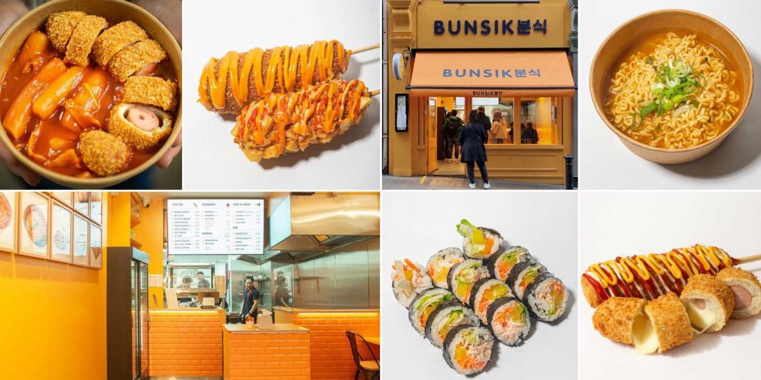 Bunsik 'Halal' Korean corn dogs in London Embankment Feed the Lion