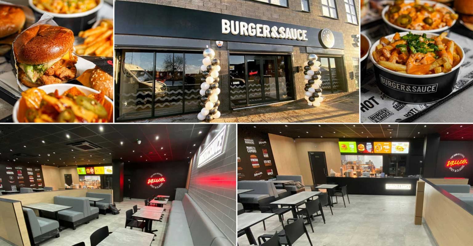 Burger & Sauce introduce their menu to West Bromwich Feed the Lion