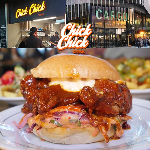 Chick Chick Halal chicken burger wings restaurant Cargo Market Hall Canary Wharf London
