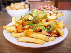 Chick Chick Halal chicken burger wings restaurant Cargo Market Hall Canary Wharf London