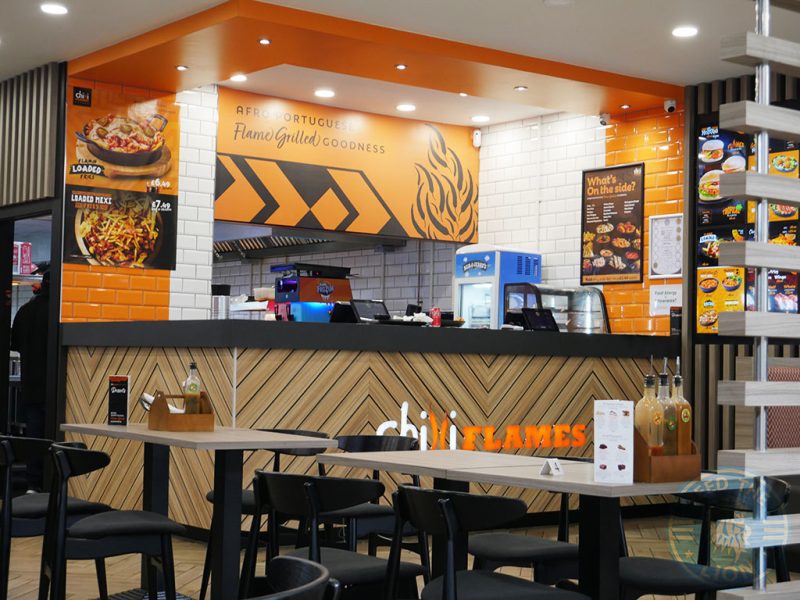 Chilli Flames Bradford Broadway Centre Halal Nandos chicken restaurant