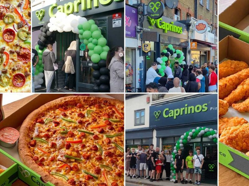 Caprinos Halal Pizza Restaurant Melksham Canary Wharf London Colchester