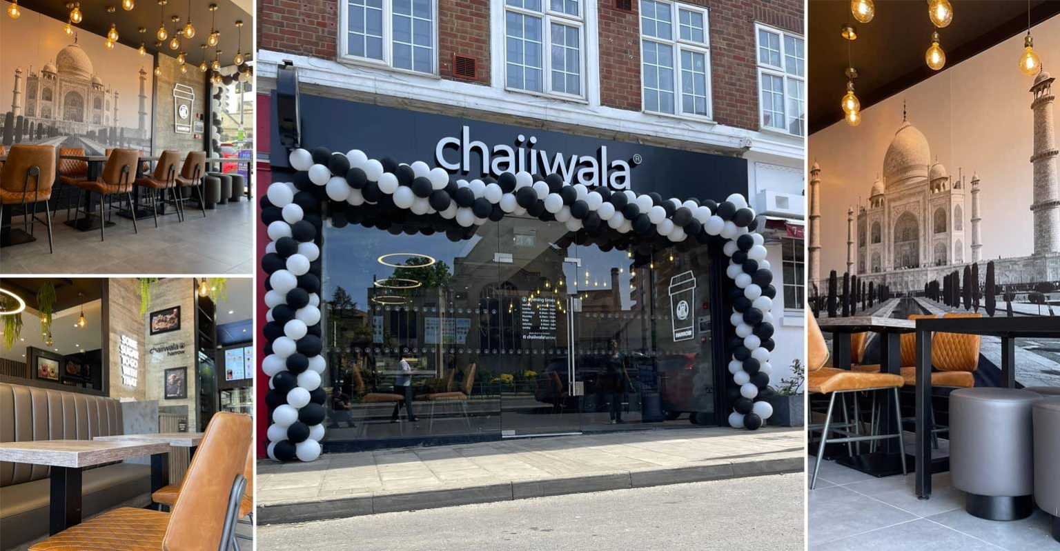 Chaiiwala launches cafe in London Harrow Feed the Lion