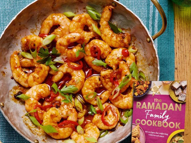 Chilli & Garlic Prawns Recipe Halal Ramadan Family Cookbook Anisa Karolia