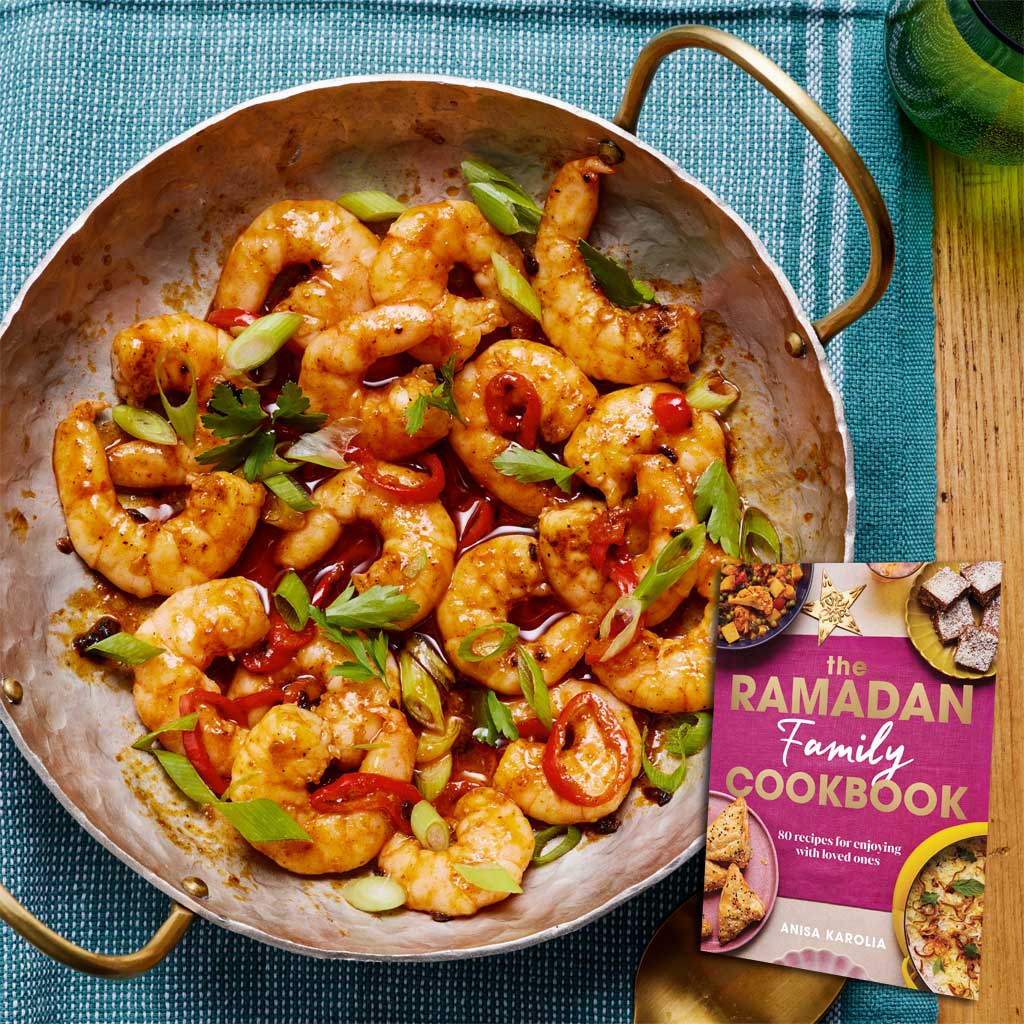 Chilli & Garlic Prawns Recipe Halal Ramadan Family Cookbook Anisa Karolia