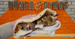 Doner and Gyros Halal fast food Canary Wharf, London