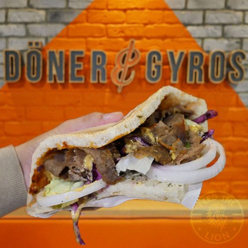 Doner and Gyros Halal fast food Canary Wharf, London