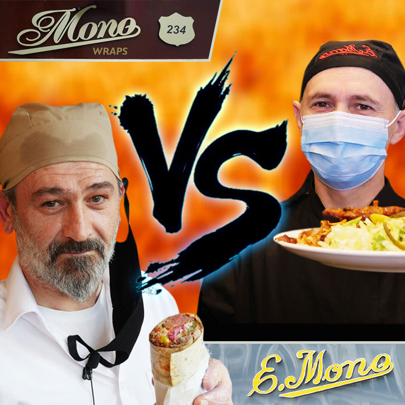 E. Mono (Kentish Town) vs Mono Wraps (Holloway), London - Feed the Lion