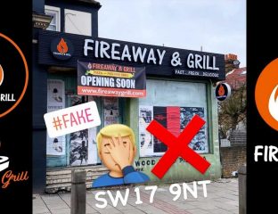 Fireaway & Grill Pizza Tooting London Copy Fake