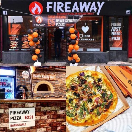 Fireaway Pizza Barnstable Devon Halal Restaurant