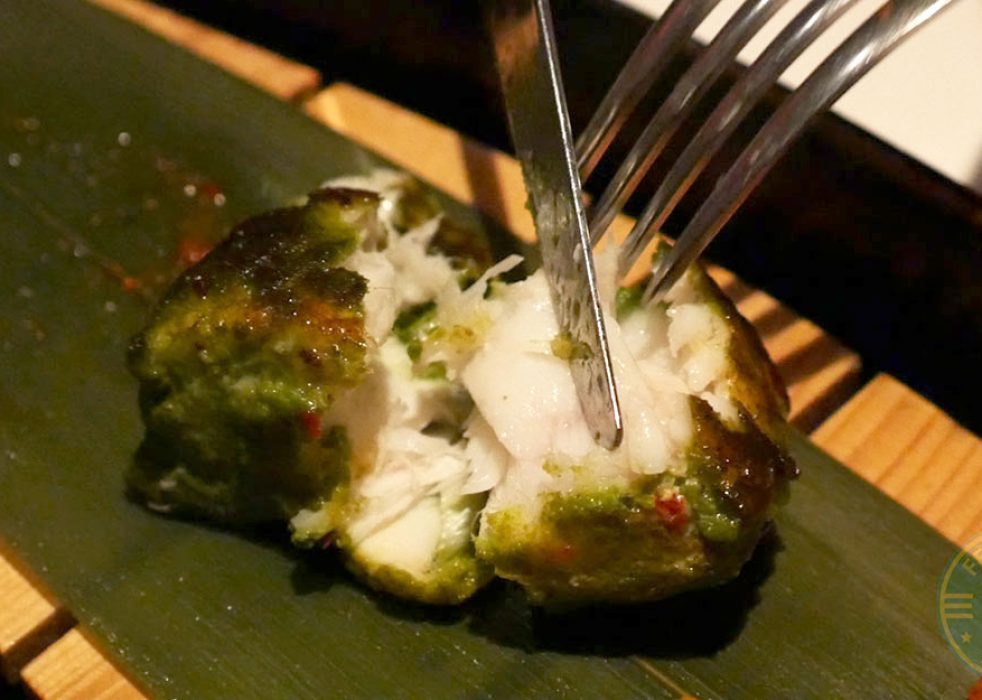 Fisherman’s Catch – pepper shrimp, crab cake, fish cafreal and grilled scallop, £16.00