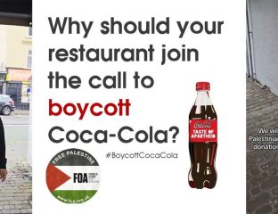 Friends of al-Aqsa Halal Restaurants boycott Coke Coca-Cola Pepsi Israel Palestine Genocide