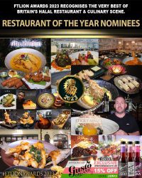 #FtLionAwards 2023 Restaurant of the Year shortlist Halal food UK London