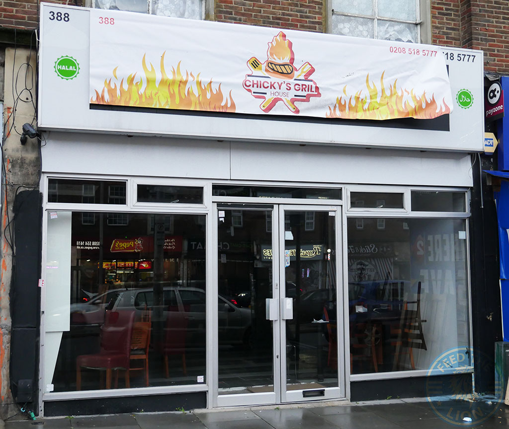 Chicky's Grill House Gants Hill, Ilford Halal restaurant Feed the Lion