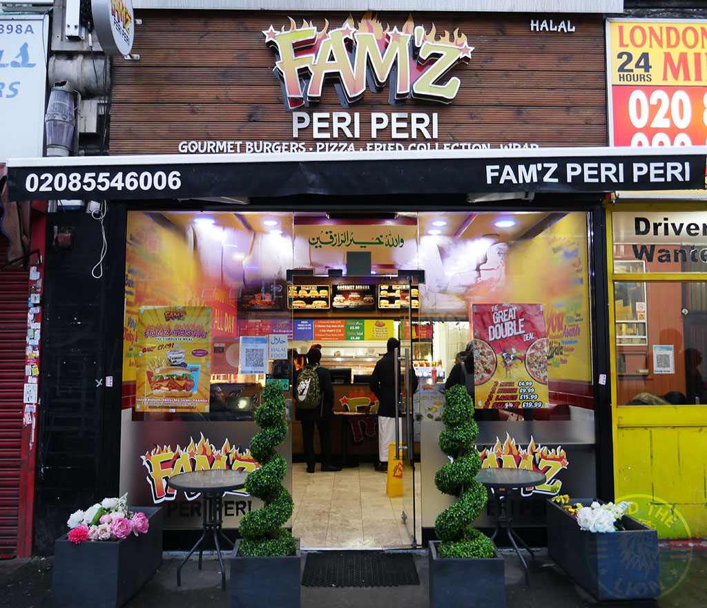 Famz Peri Peri Gants Hill, Ilford Halal restaurant