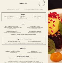 The Great Chase Ramadan Iftar Eid Halal restaurant menu