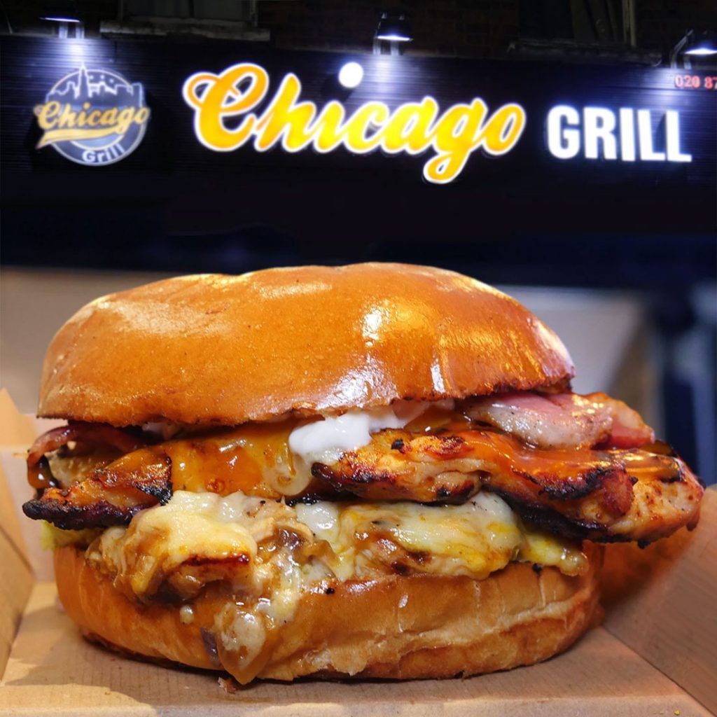 Chicago Grill burgers in Hammersmith & Shepherd's Bush Halal fast food restaurant London