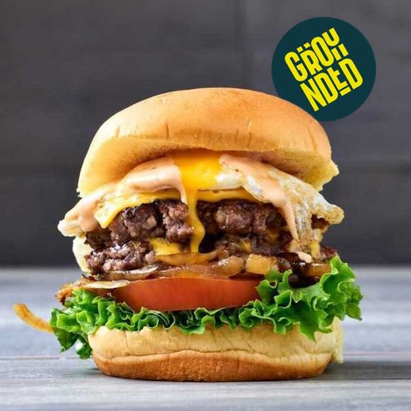 Grounded Burger Halal smash burger in Park Royal London Kitchen delivery