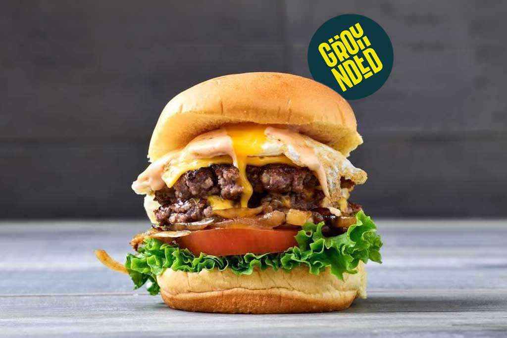 Grounded Burger Halal smash burger in Park Royal London Kitchen delivery